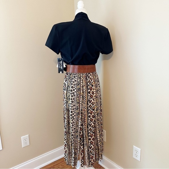 Vintage PG Collections Animal Tribal Print Car Wash Dress NWT - 10 - Picture 4 of 16